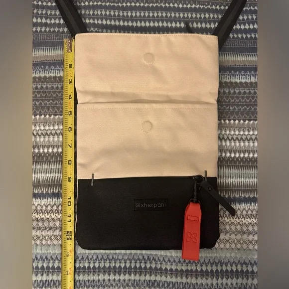 Sherpani Two-Tone Crossbody with Red Accent - Picture 6 of 7